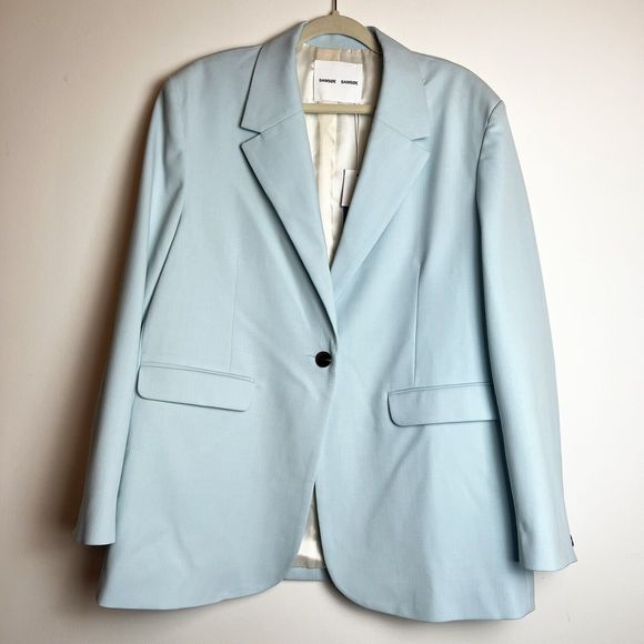 Samsoe Samsoe Haven Blazer Iced Blue NWT Women’s L - Picture 5 of 16